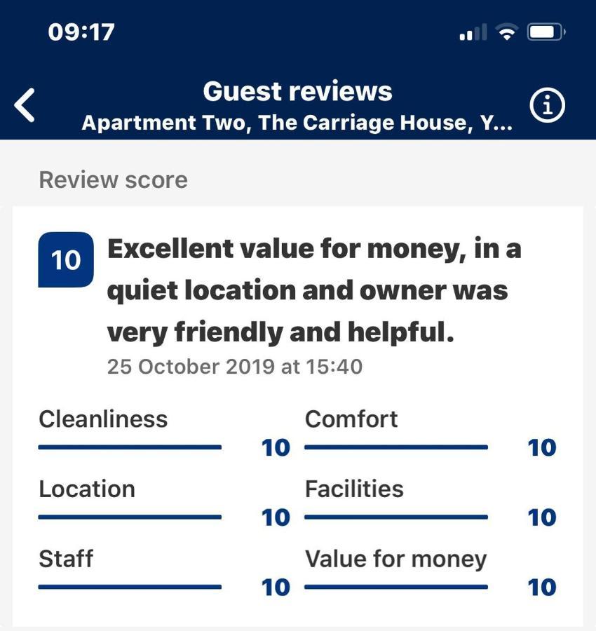 Apartment Two, The Carriage House, Bilbrough, York Exterior foto